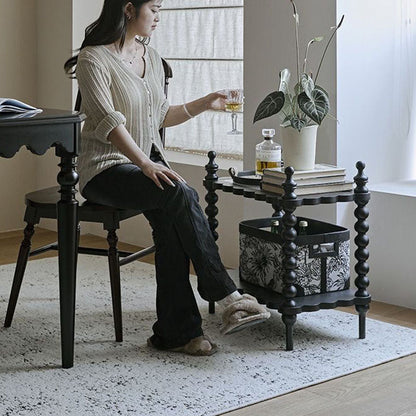 Traditional Wood Solid Wood Side Table