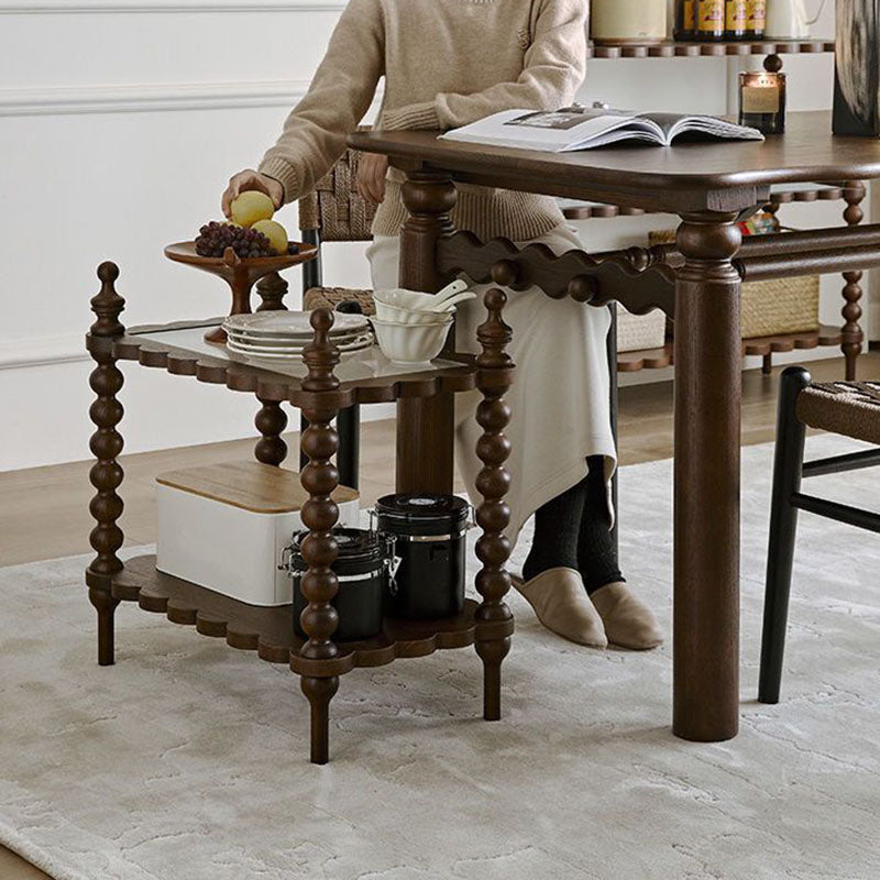 Traditional Wood Solid Wood Side Table