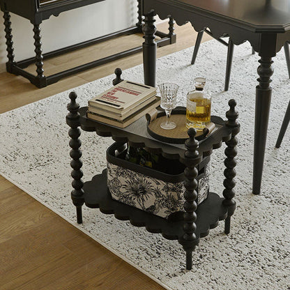 Traditional Wood Solid Wood Side Table
