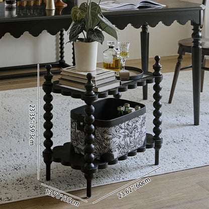 Traditional Wood Solid Wood Side Table