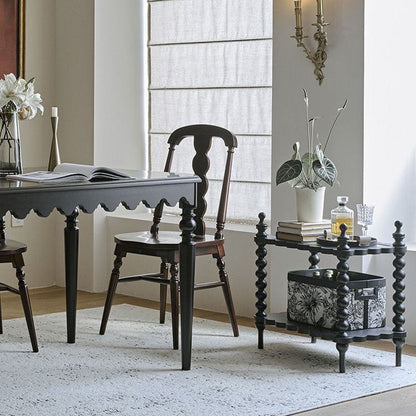 Traditional Wood Solid Wood Side Table