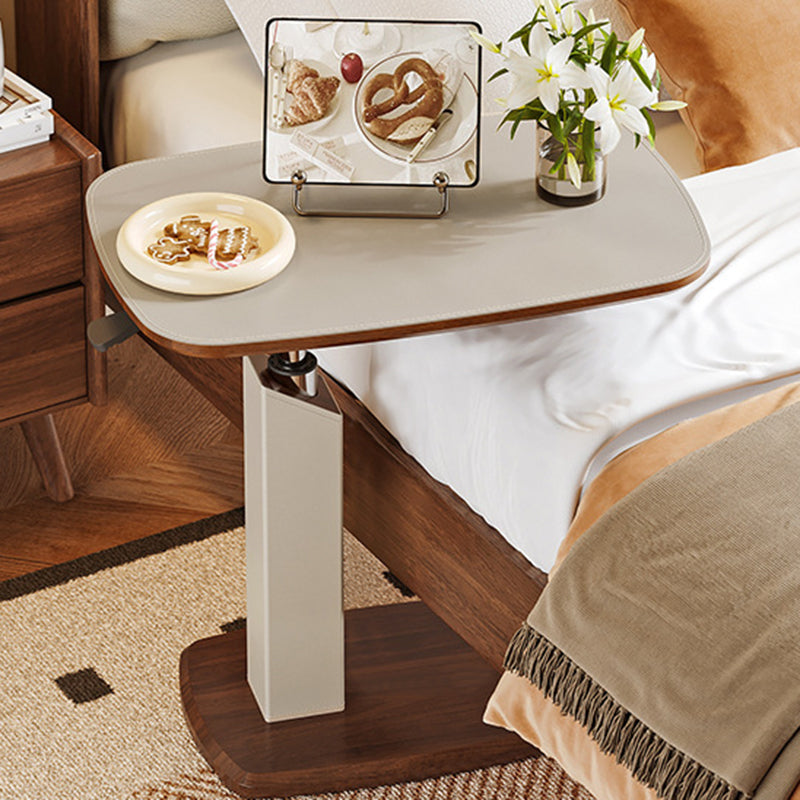 Contemporary Leather Side Table