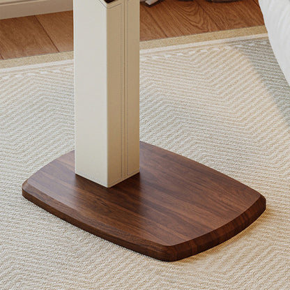 Contemporary Leather Side Table