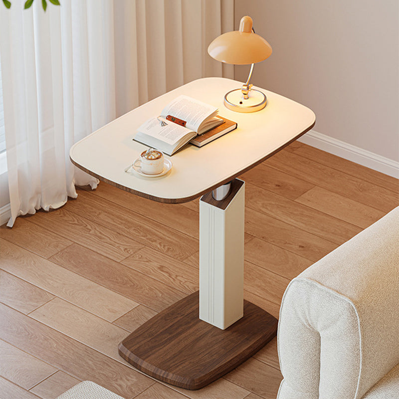 Contemporary Leather Side Table