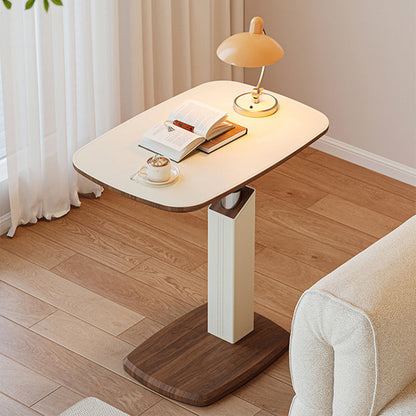 Contemporary Leather Side Table
