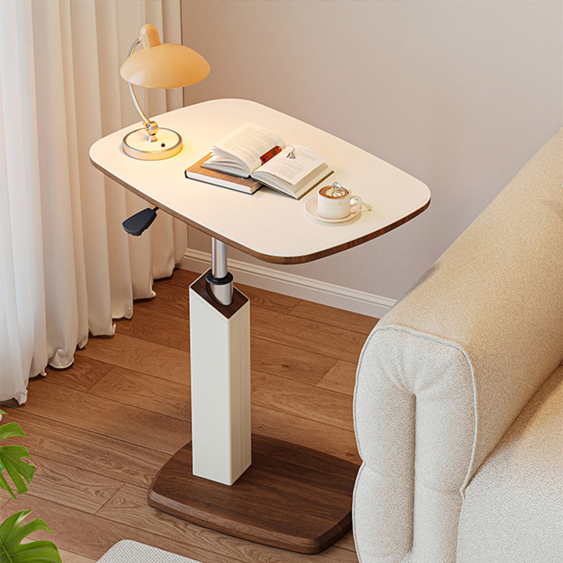 Contemporary Leather Side Table