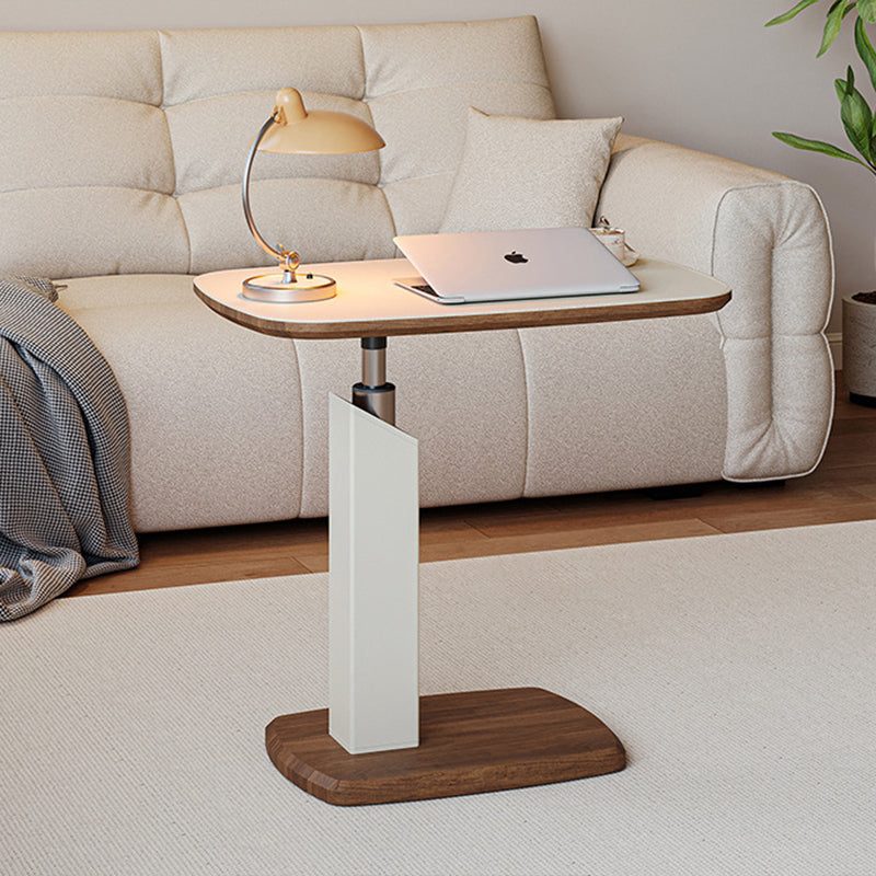 Contemporary Leather Side Table