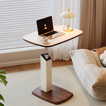 Contemporary Leather Side Table