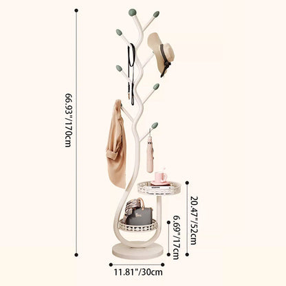 Contemporary Carbon Steel Hall Tree
