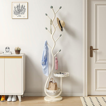 Contemporary Carbon Steel Hall Tree
