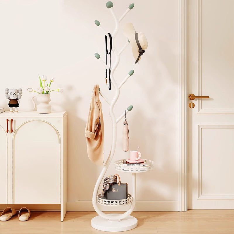 Contemporary Carbon Steel Hall Tree