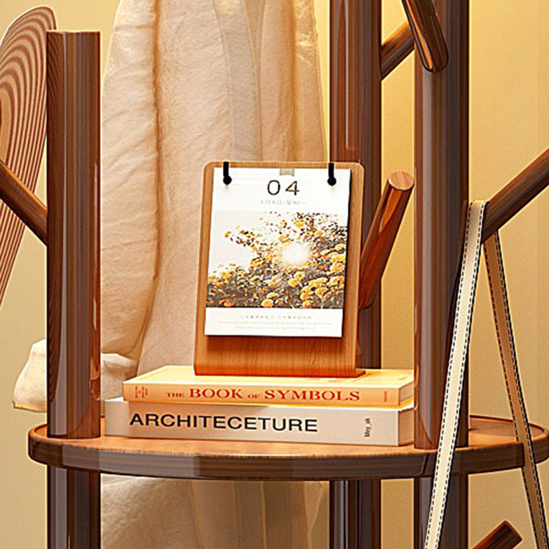 Contemporary Wood Hall Tree