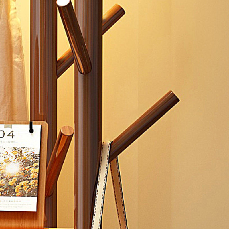 Contemporary Wood Hall Tree