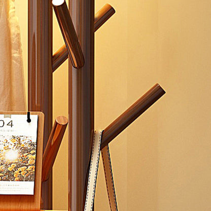 Contemporary Wood Hall Tree