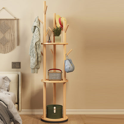 Contemporary Wood Hall Tree