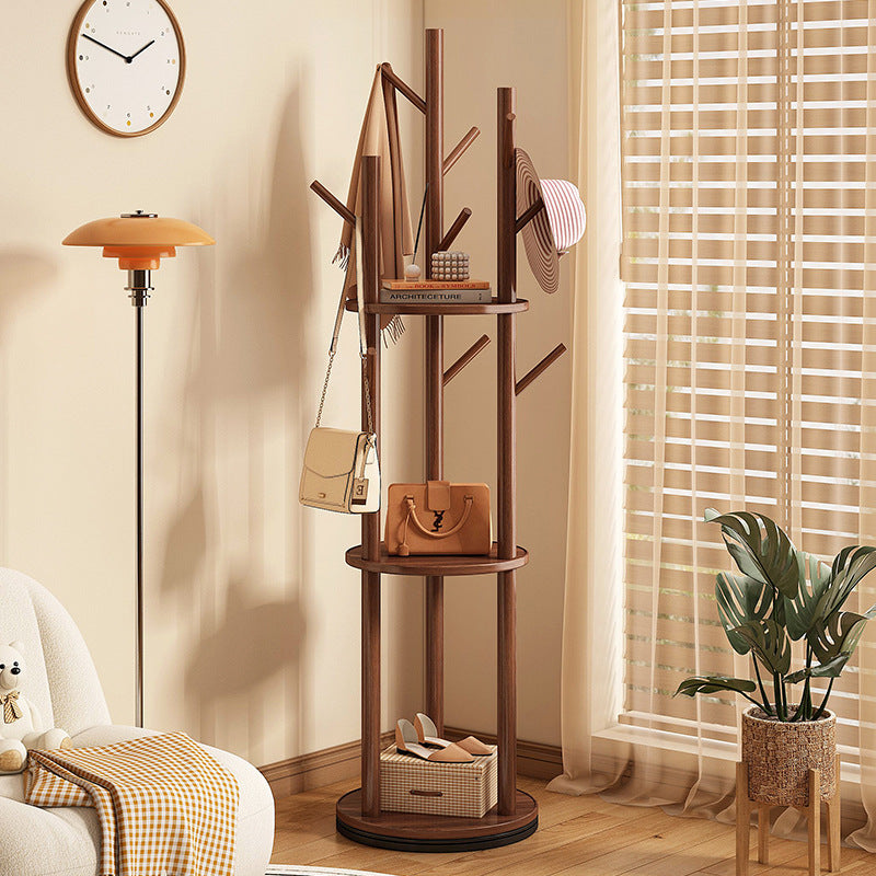 Contemporary Wood Hall Tree