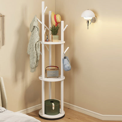 Contemporary Wood Hall Tree