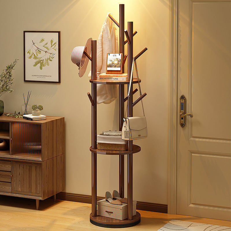 Contemporary Wood Hall Tree