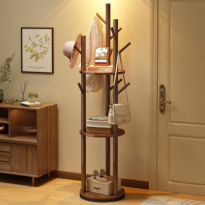 Contemporary Wood Hall Tree