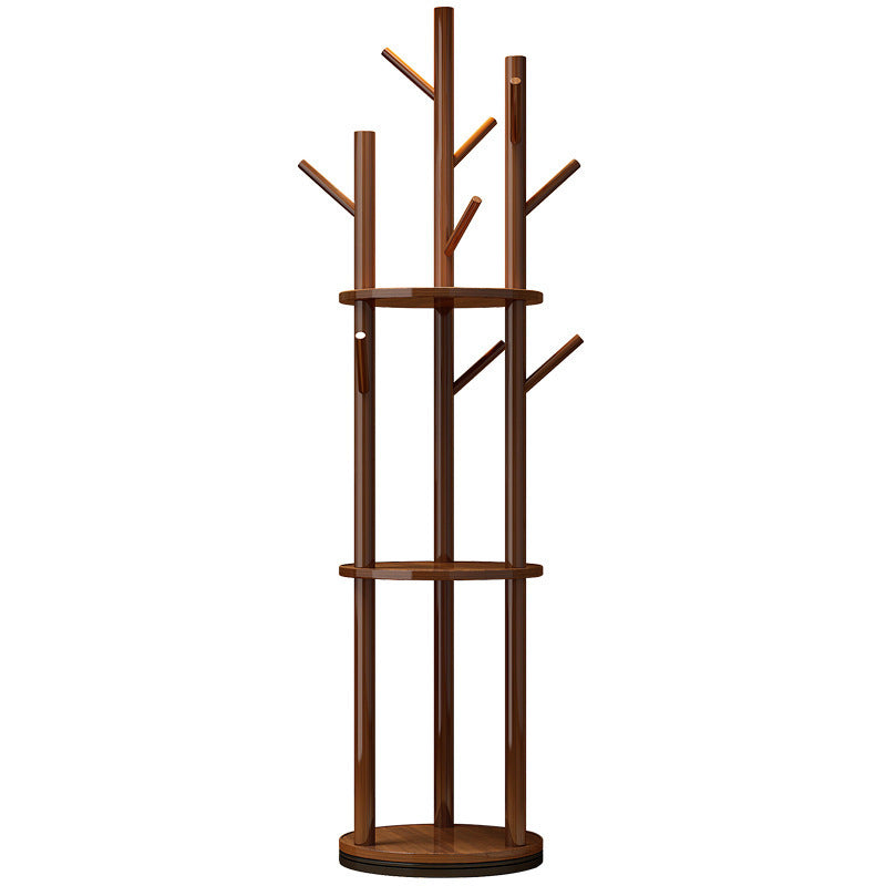 Contemporary Wood Hall Tree