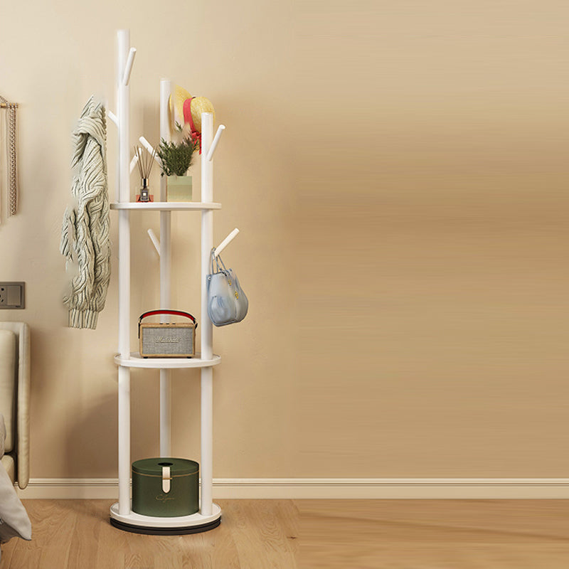 Contemporary Wood Hall Tree