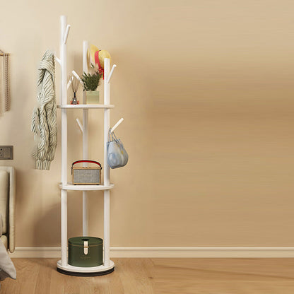 Contemporary Wood Hall Tree