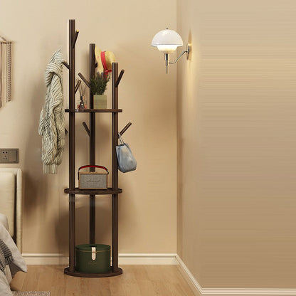 Contemporary Wood Hall Tree