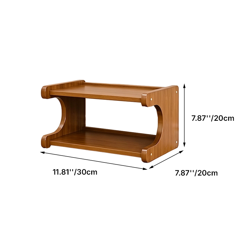 Contemporary Bamboo Shoe Rack
