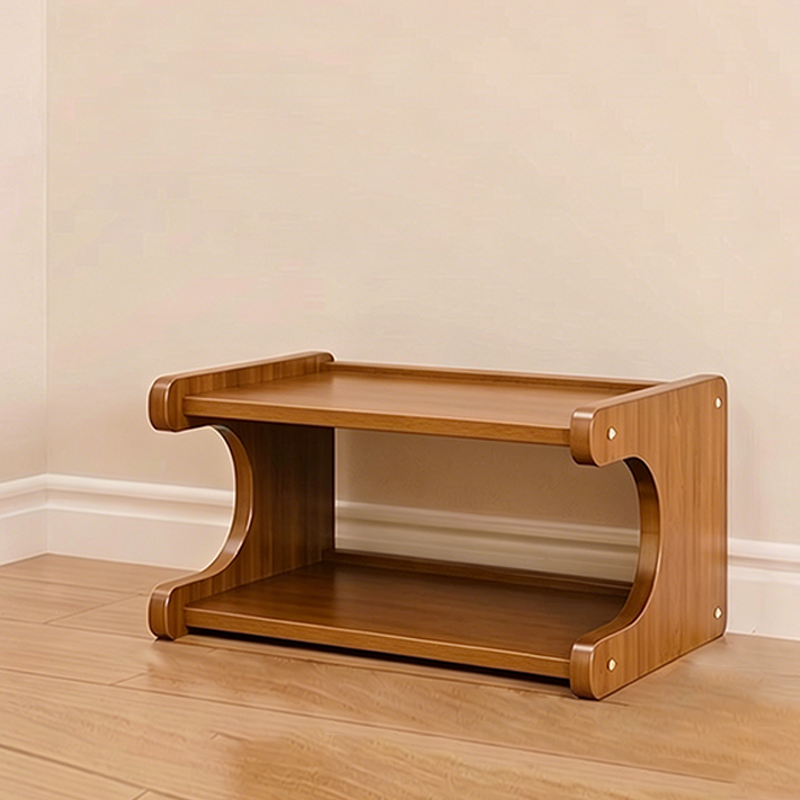 Contemporary Bamboo Shoe Rack