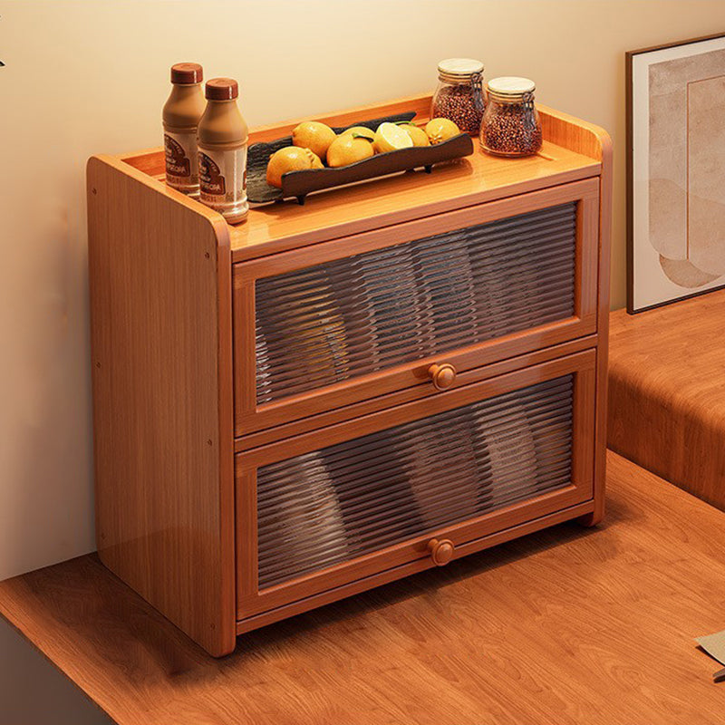 Contemporary Rattan Storage Cabinet