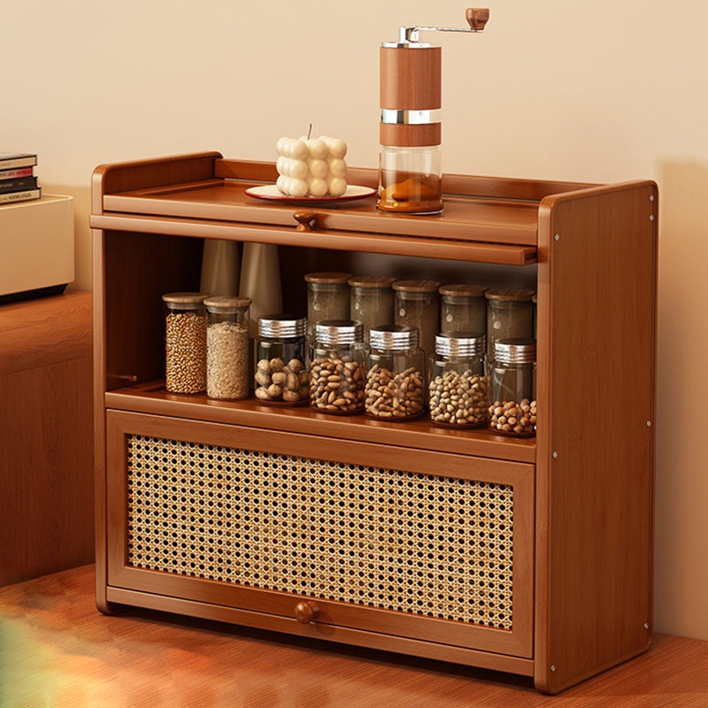 Contemporary Rattan Storage Cabinet