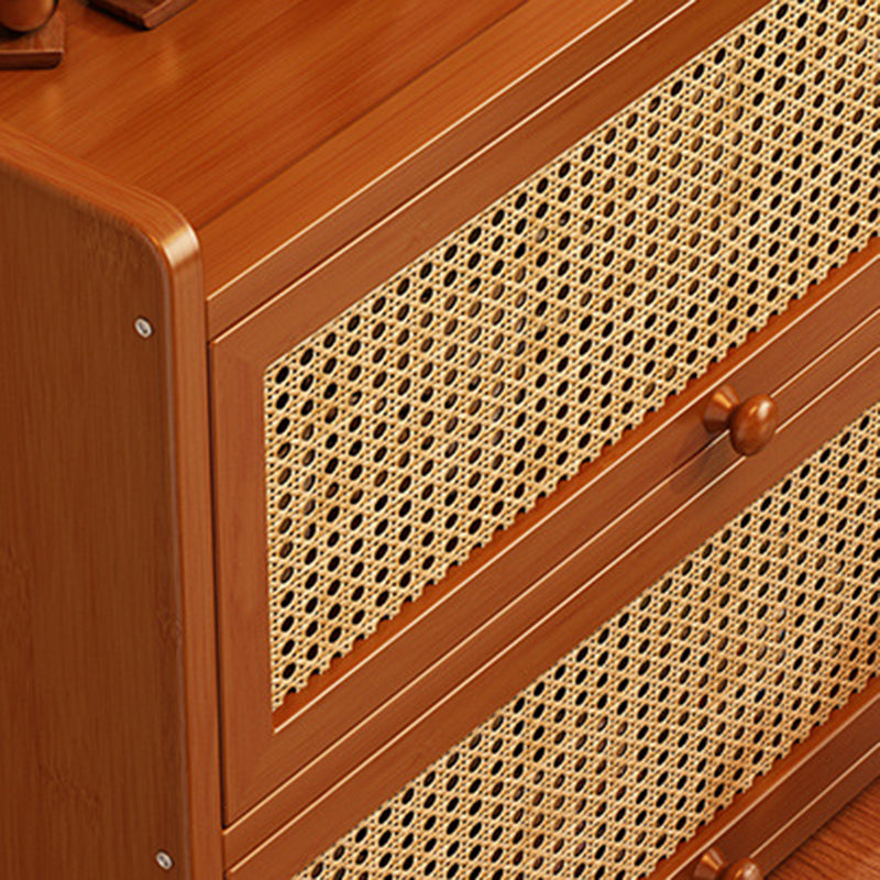 Contemporary Rattan Storage Cabinet
