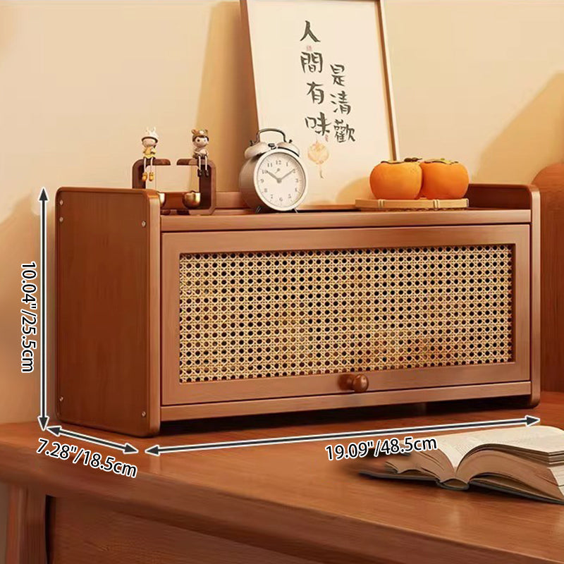 Contemporary Rattan Storage Cabinet