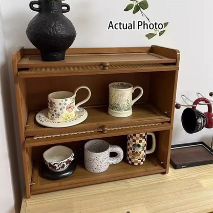 Contemporary Rattan Storage Cabinet