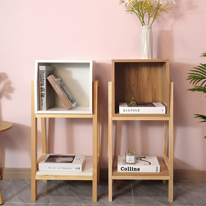 Modern Square Solid Wood Bookshelf