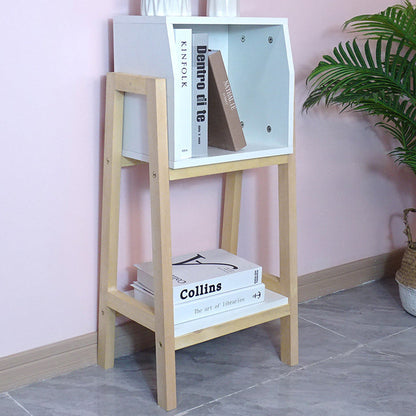 Modern Square Solid Wood Bookshelf