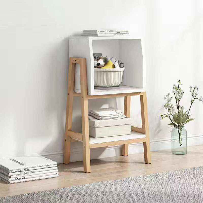 Modern Square Solid Wood Bookshelf