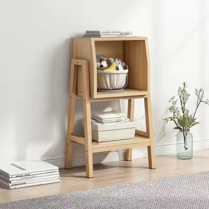 Modern Square Solid Wood Bookshelf