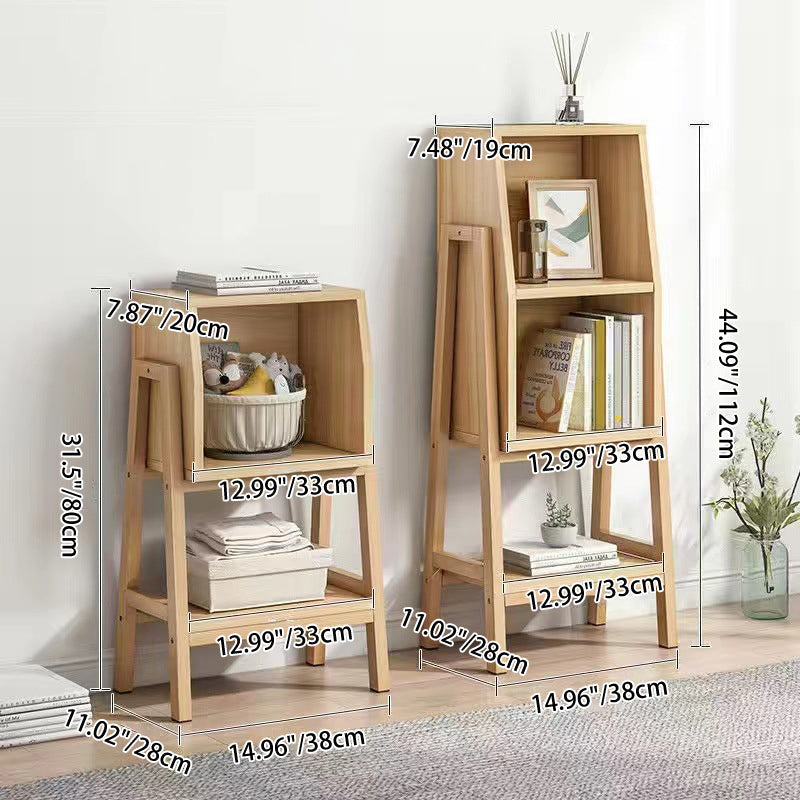 Modern Square Solid Wood Bookshelf