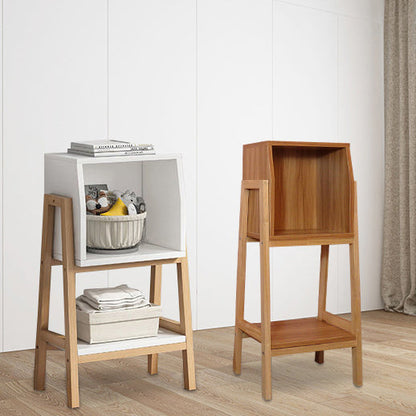 Modern Square Solid Wood Bookshelf