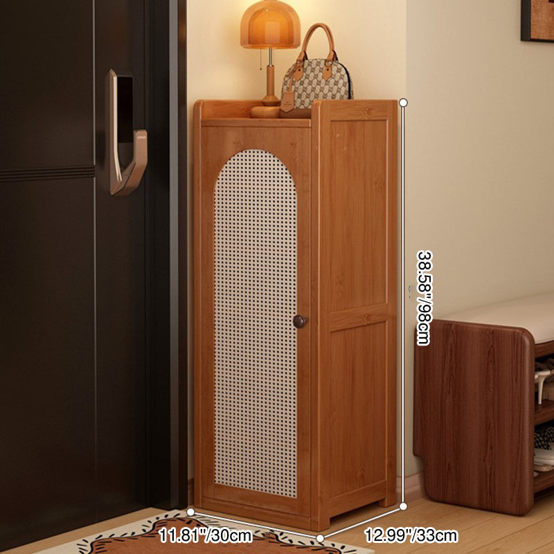Traditional Bamboo Rattan Shoe Rack