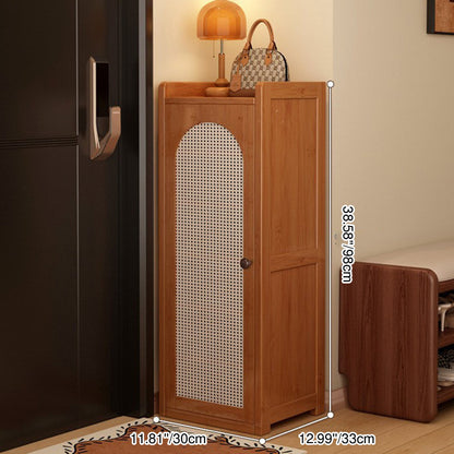 Traditional Bamboo Rattan Shoe Rack
