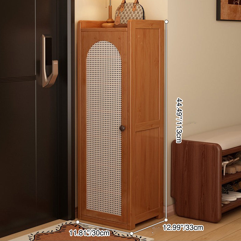 Traditional Bamboo Rattan Shoe Rack