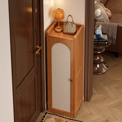 Traditional Bamboo Rattan Shoe Rack