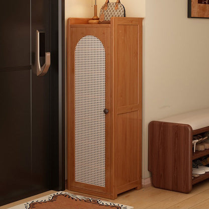 Traditional Bamboo Rattan Shoe Rack