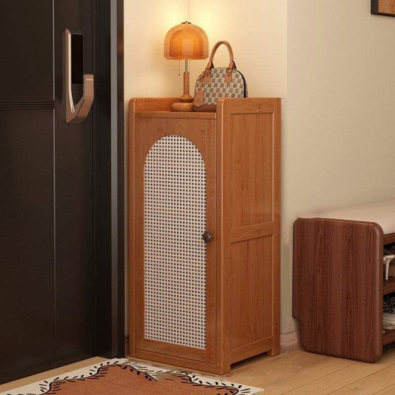 Traditional Bamboo Rattan Shoe Rack