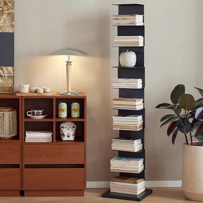 Modern Carbon Steel Bookshelf