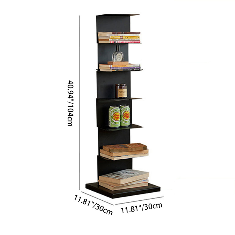 Modern Carbon Steel Bookshelf