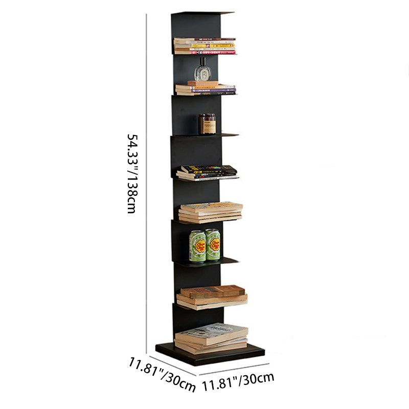 Modern Carbon Steel Bookshelf