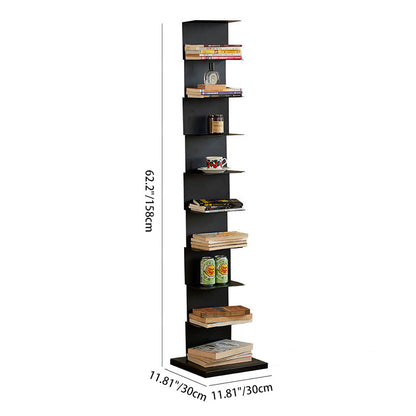 Modern Carbon Steel Bookshelf